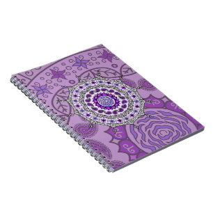 Caderno Espiral Notebook Mehndi Fantasy Silver