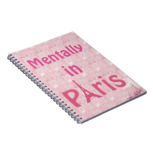 Caderno Espiral Notebook Mentally Em Paris