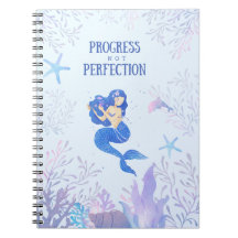 Notebook Mermaid fofo e moderno