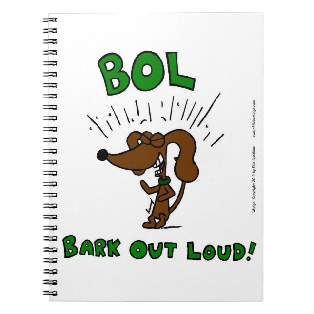 Caderno Espiral Notebook Midge "BOL: LATIDO OUT LOUD" (Frente)