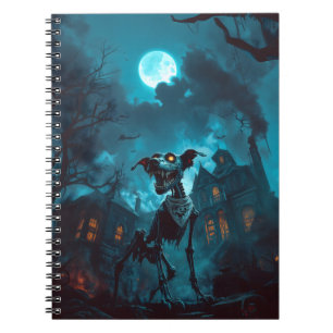 Caderno Espiral Notebook mimado de Halloween Skeleton