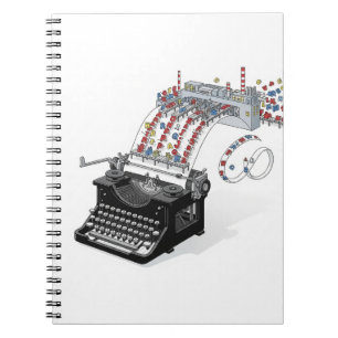 Caderno Espiral Notebook Minimalista de Fábrica Carta