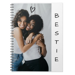 Caderno Espiral Notebook Mínimo Moderno BFF Bestie