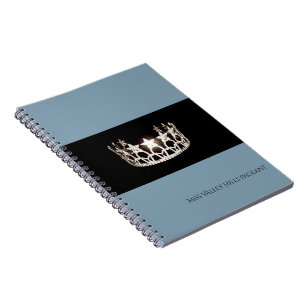 Caderno Espiral Notebook Miss USA Baby Blue Crown - Nome Personali