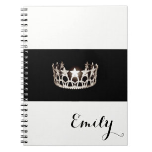 Caderno Espiral Notebook Miss USA Silver Crown - Nome Personalizad
