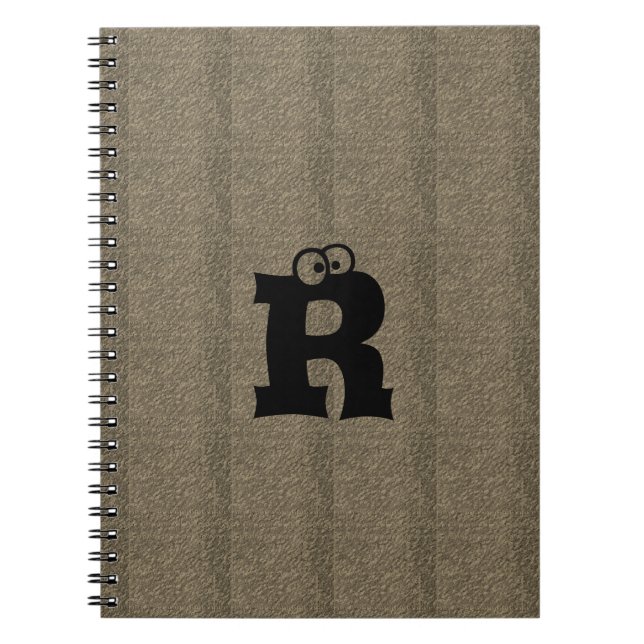 Caderno Espiral Notebook MODERN Brown Black CUTE Spiral (Frente)