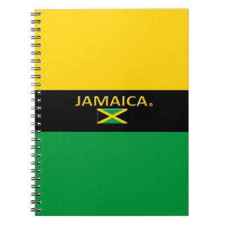 Caderno Espiral Notebook moderno com cores do sinalizador Jamaica