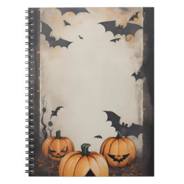 Caderno Espiral notebook moderno vintage halloween