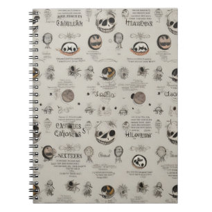 Caderno Espiral notebook moderno vintage halloween