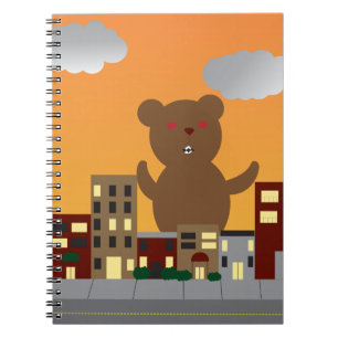 Caderno Espiral Notebook Monster Bear