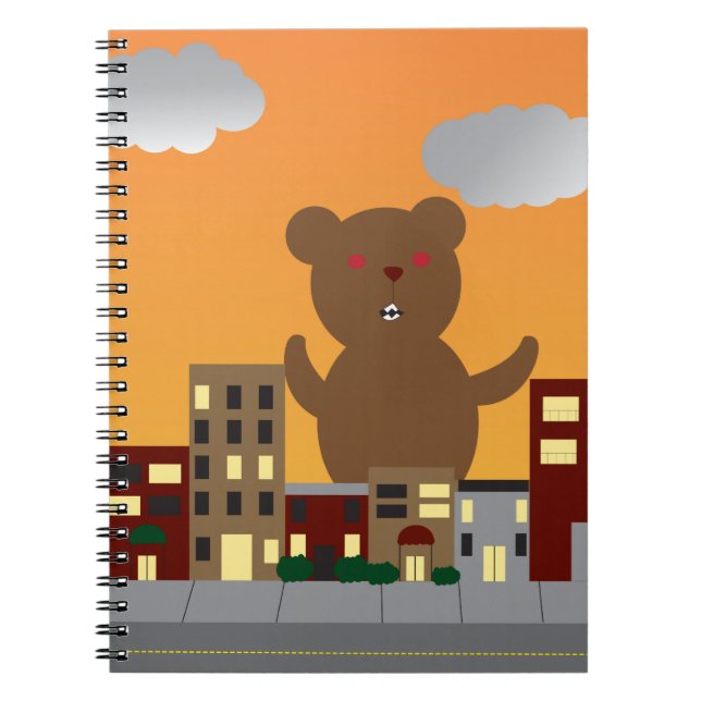 Caderno Espiral Notebook Monster Bear (Frente)