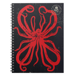 Caderno Espiral Notebook Montauk Salvage Co. Red Sea Monster