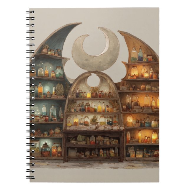 Caderno Espiral Notebook Moonlit Apothecary Potion (Frente)