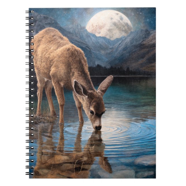 Caderno Espiral Notebook Moonlit Deer Mountain (Frente)