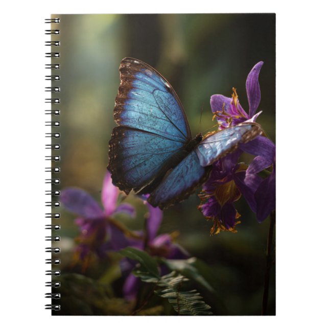 Caderno Espiral Notebook Morpho Iris Azul (Frente)