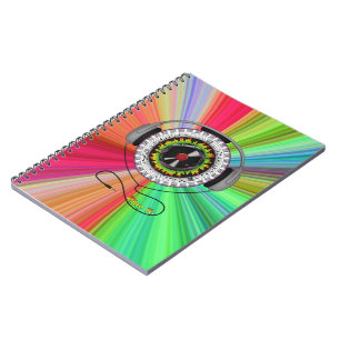 Caderno Espiral Notebook Music of Life