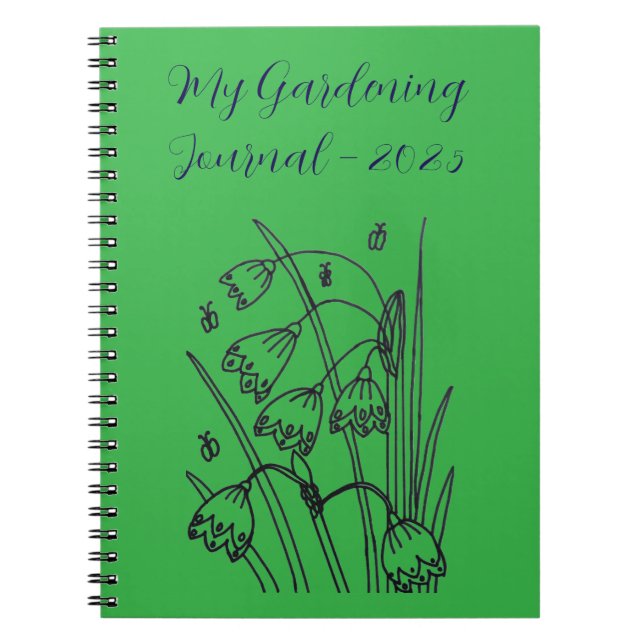 Caderno Espiral Notebook My Gardening 2025 (Frente)