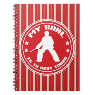 Caderno Espiral Notebook My Goal, Field Hockey (vermelho)