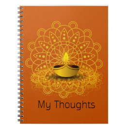 Caderno Espiral Notebook My Thoughts Candeia
