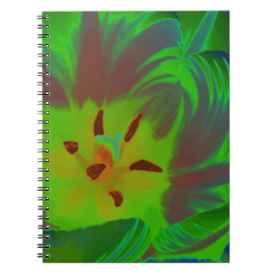 Caderno Espiral Notebook Mystic Green Tulip