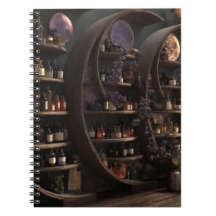 Caderno Espiral Notebook Mystical Moon Apothecary