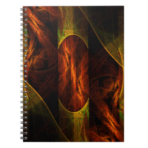 Caderno Espiral Notebook Mystique Jungle Abstrato Art