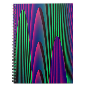 Caderno Espiral Notebook Neon Seas