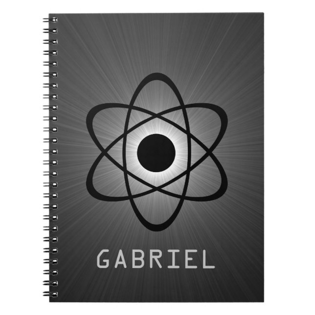 Caderno Espiral Notebook Nerdy Atomic, Cinza (Frente)