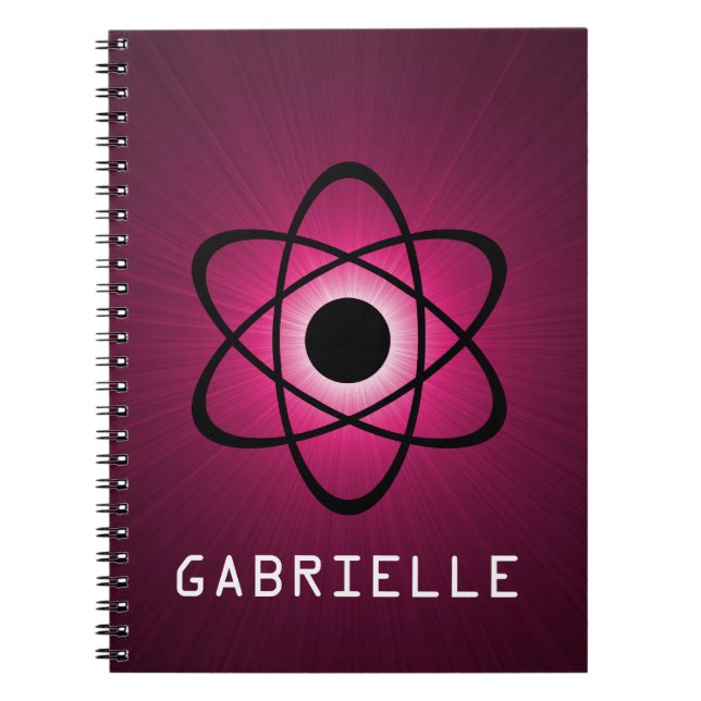 Caderno Espiral Notebook Nerdy Atomic, rosa (Frente)