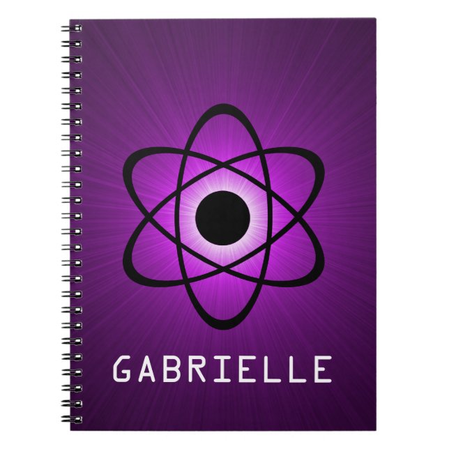 Caderno Espiral Notebook Nerdy Atomic, Roxo (Frente)