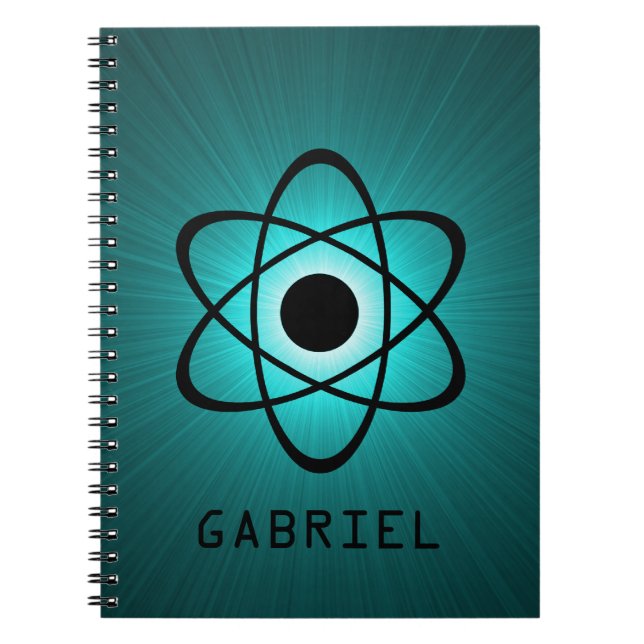 Caderno Espiral Notebook Nerdy Atomic, Teal (Frente)