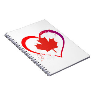 Caderno Espiral Notebook no dia do Canadá