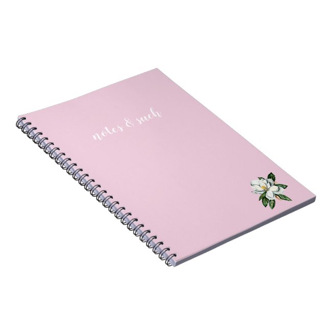 Caderno Espiral Notebook "Notas e tal" Magnolia (Lado Direito)