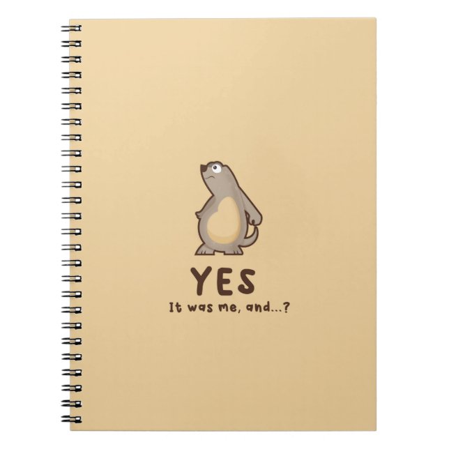 Caderno Espiral Notebook - O castor (Frente)