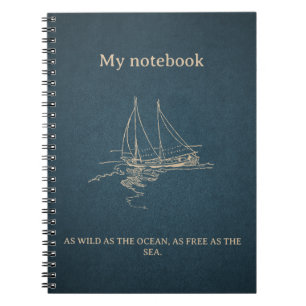 Caderno Espiral Notebook Ocean Vibes - Diário de praia