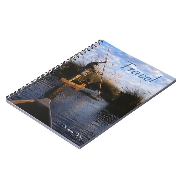 Caderno Espiral Notebook Okavango Delta Viagem (Left Side)