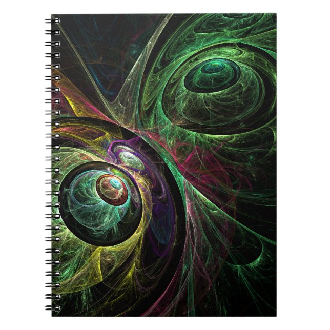 Caderno Espiral Notebook Olho para Abstrato (Frente)