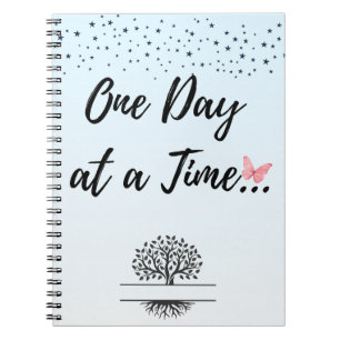 Caderno Espiral Notebook One Day at a Time Spiral - Mental Wellnes