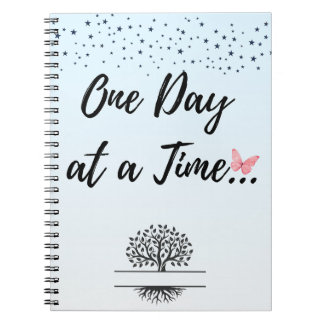 Caderno Espiral Notebook One Day at a Time Spiral - Mental Wellnes