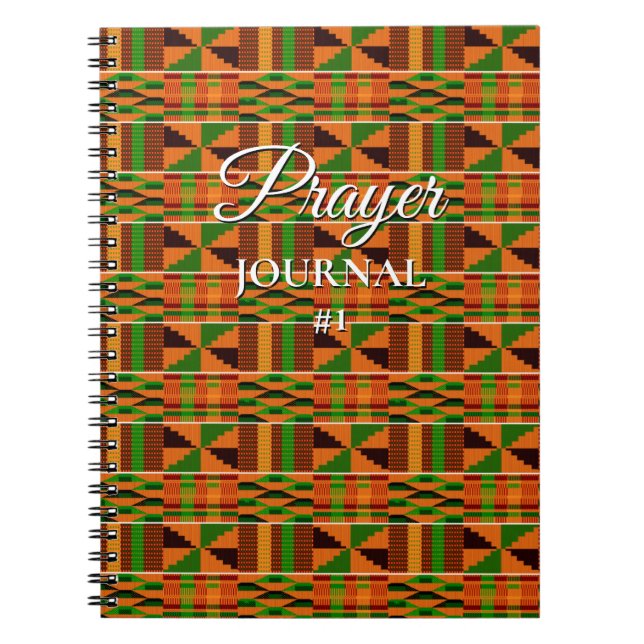 Caderno Espiral Notebook Orador Africano Kente K47 Espiral (Frente)