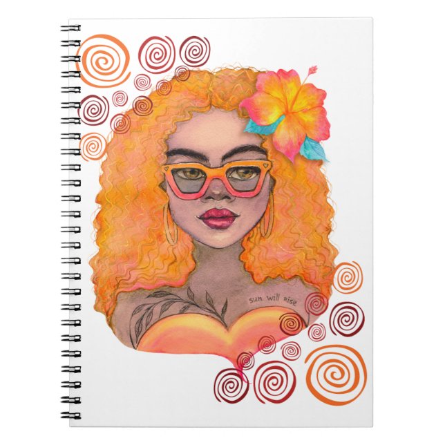 Caderno Espiral Notebook Orange Girl (Frente)