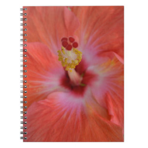 Caderno Espiral Notebook Orange Hibiscus