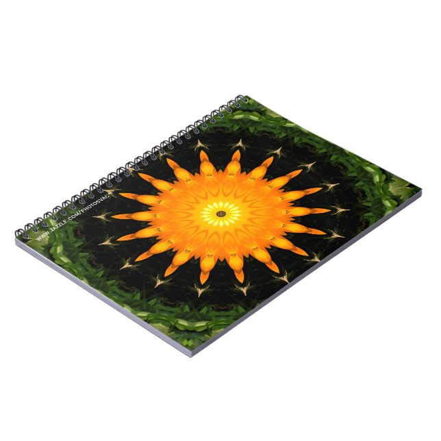 Caderno Espiral Notebook Orange Sun (Left Side)