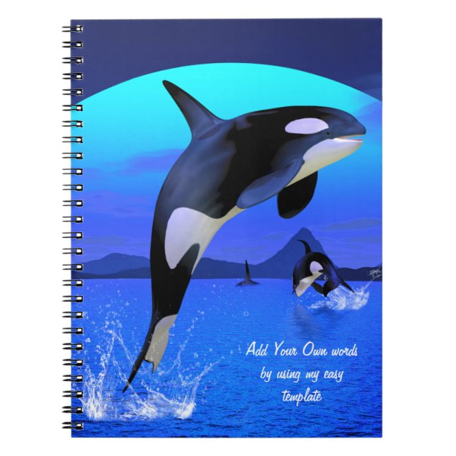 Caderno Espiral Notebook Orca (Frente)