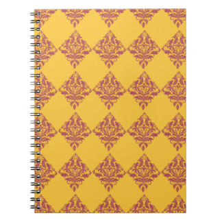 Caderno Espiral Notebook Ornamentado Vintage Damask