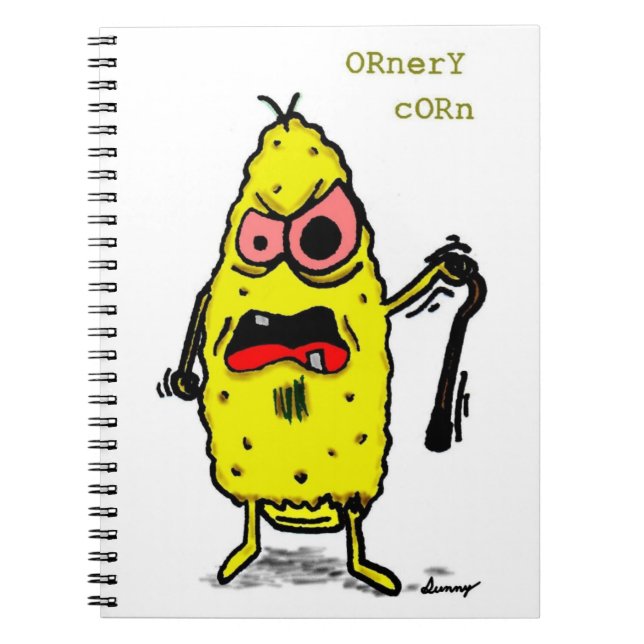 Caderno Espiral Notebook Ornery Corn (Frente)