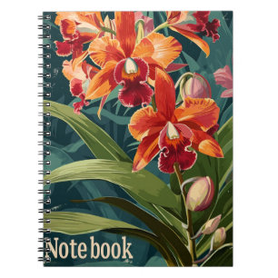 Caderno Espiral Notebook Orquídeo