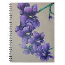 Notebook orquídeo roxo
