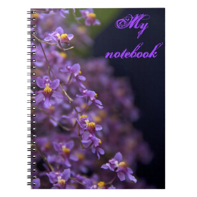 Caderno Espiral Notebook Orquídeo Roxo (Frente)
