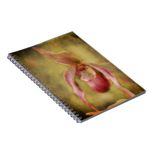 Caderno Espiral Notebook Orquídeo Texturizado
